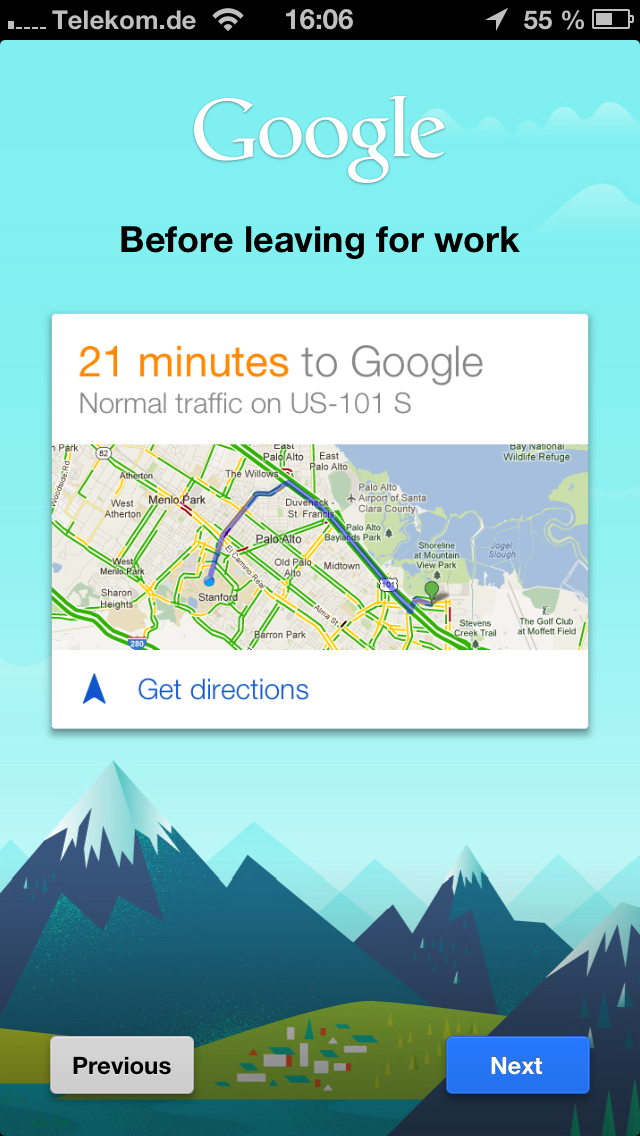 Google Now: Screenshot (Bild: heise) Google Now: Screenshot (Bild: heise)