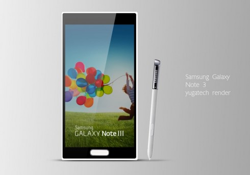 Samsung Galaxy Note 3-Konzept (Bild: yugatech) Samsung Galaxy Note 3-Konzept (Bild: yugatech)