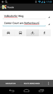 Google Maps: Fahrradrouten Google Maps: Fahrradrouten