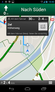 Google Maps: Fahrradrouten Google Maps: Fahrradrouten