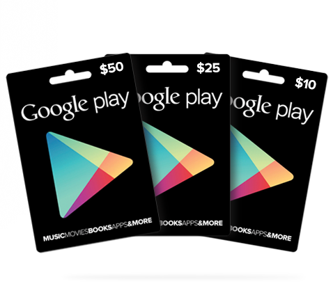 Google Play-Geschenkkarten Google Play-Geschenkkarten