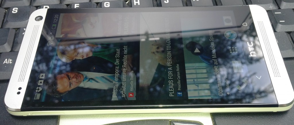HTC One Display Seitenansicht - Bild: N-Droid.de HTC One Display Seitenansicht Bild N Droid.de