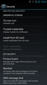 CyanogenMod 10.2: Blacklist
