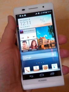 Huawei Ascend P6 - Front (Bild: N-Droid.de)