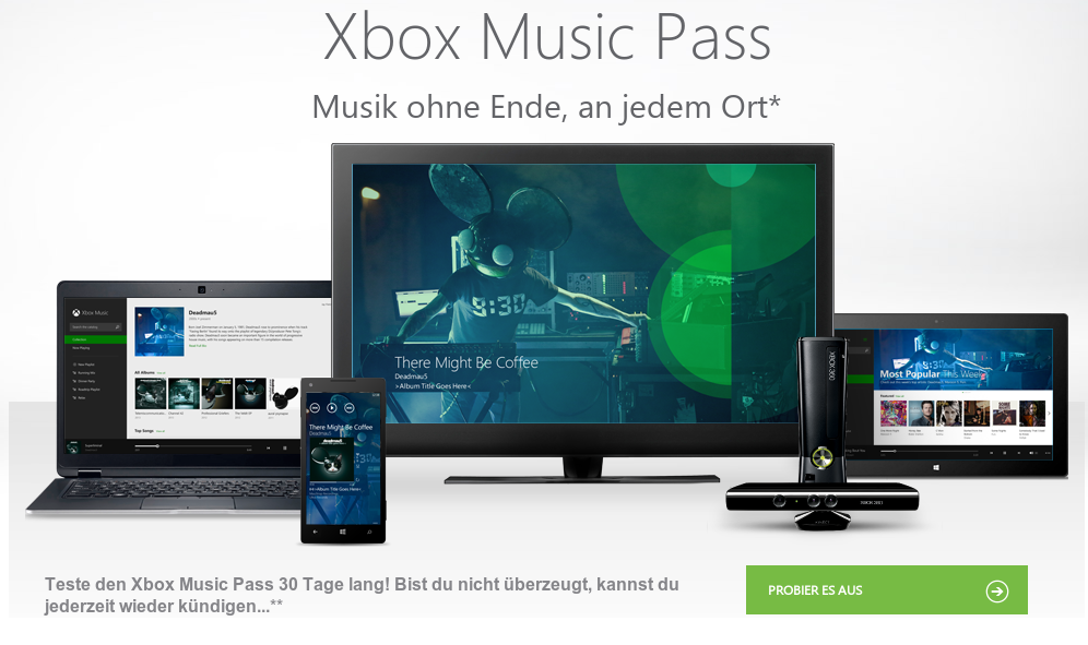Xbox Music Pass - Bild: Microsoft