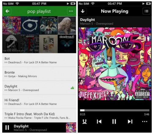 Xbox Music Screenshots - Bild: Microsoft
