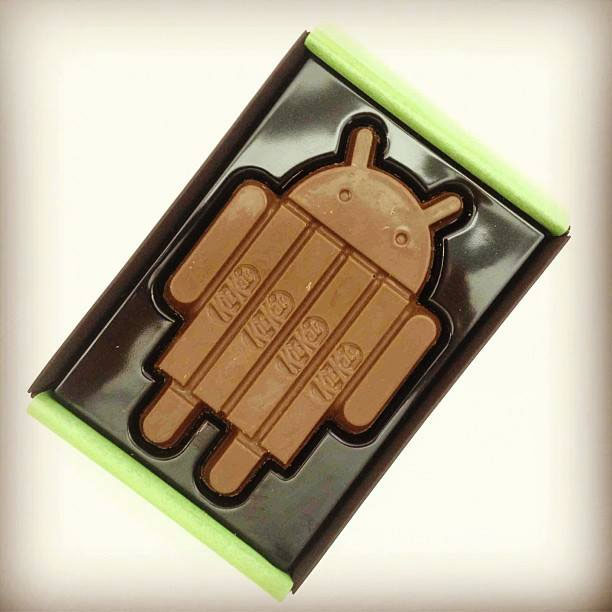 Android 4.4 (Kitkat): Schokoriegel in Android-Form