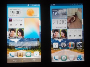 Ascend P6 und Ascend P2 Display Ausleuchtung (Bild: N-Droid.de)