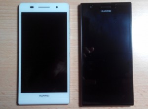 Ascend P6 und Ascend P2 Front (Bild: N-Droid.de)