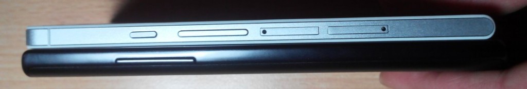 Ascend P6 und Ascend P2 linke Seite (Bild: N-Droid.de)