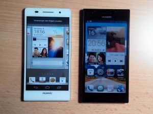 Ascend P6 und Ascend P3 Display (Bild: N-Droid.de)