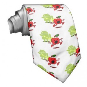 Android-Krawatte Androider Angriff (Zazzle.de)