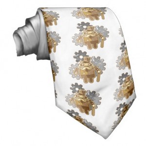 Android-Krawatte Steampunk (Zazzle.de)