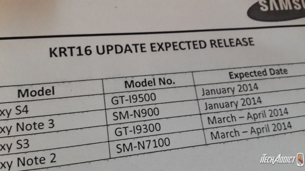 Geleaktes Samsung-Memo (Bild: itechaddict)