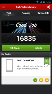 Wiko Darkmoon AnTuTu Benchmark (Bild: N-Droid.de)