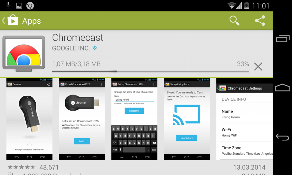 Chromecast App (Bild: N-Droid.de)