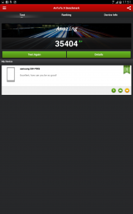 Samsung Galaxy Note 12.2 LTE AntuTu Benchmark (Bild: N-Droid.de)