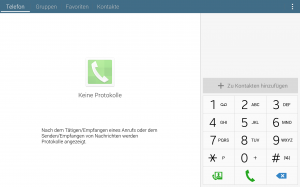 Samsung Galaxy Note 12.2 LTE Dialer (Bild: N-Droid.de)