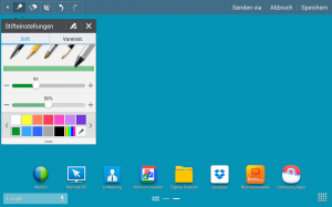 Samsung Galaxy Note 12.2 LTE S Pen Bildschirm-Memo (Bild: N-Droid.de)