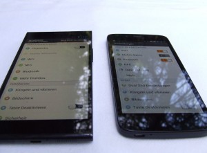 Allview X1 Xtreme und Viper S Display Reflexion (Bild: N-Droid.de)