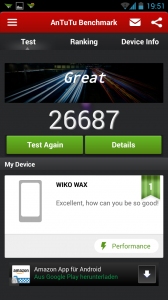 Wiko Wax AnTuTu Benchmark (Bild: N-Droid.de)