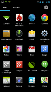 Wiko Wax App-Drawer (Bild: N-Droid.de)