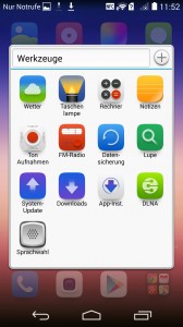Huawei Ascend P7 Werkzeuge (Bild: N-Droid.de)