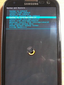 Backup and Restore SDCard1 S3 (Bild: N-Droid.de)