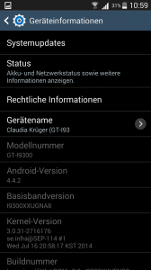Geräteinformationen (Screenshot: N-Droid.de)