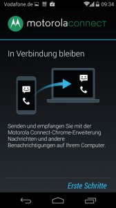 Moto X: Motorola Connect (Screenshot: n-droid.de)