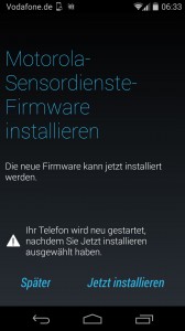 Moto X: Firmware Update (Screenshot: n-droid.de)