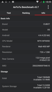 Cubot X9 (Screenshot: N-Droid.de)