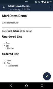 Owncloud Notes Screenshot 3