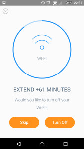 3.) Gängige Funktionen wie WiFi können automatisch an- oder abgeschaltet werden.