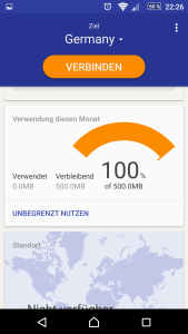 2.) ... über den die Verbindung letztlich läuft. 500 MB Volumen sind jeden Monat inklusive.