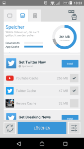3.) Die App analysiert außerdem den Flashspeicher - erstaunlich, was Apps so an Müll anhäufen. Also weg damit!