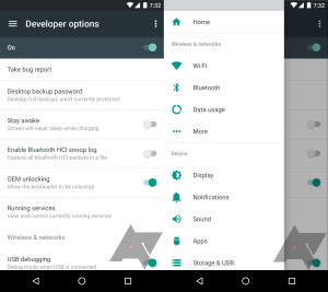 Der Navigation-Drawer in den Einstellungen. (Bild: AndroidPolice)