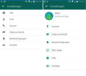 Links: Alt, Rechts: Neu
