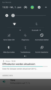 Erweiterte Ansicht im Android N Look
