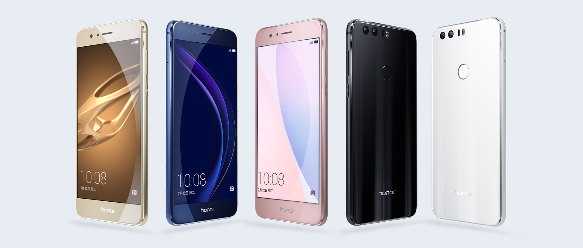 Das Honor 8 in unterschiedlichen Farben. (Bild: Honor)