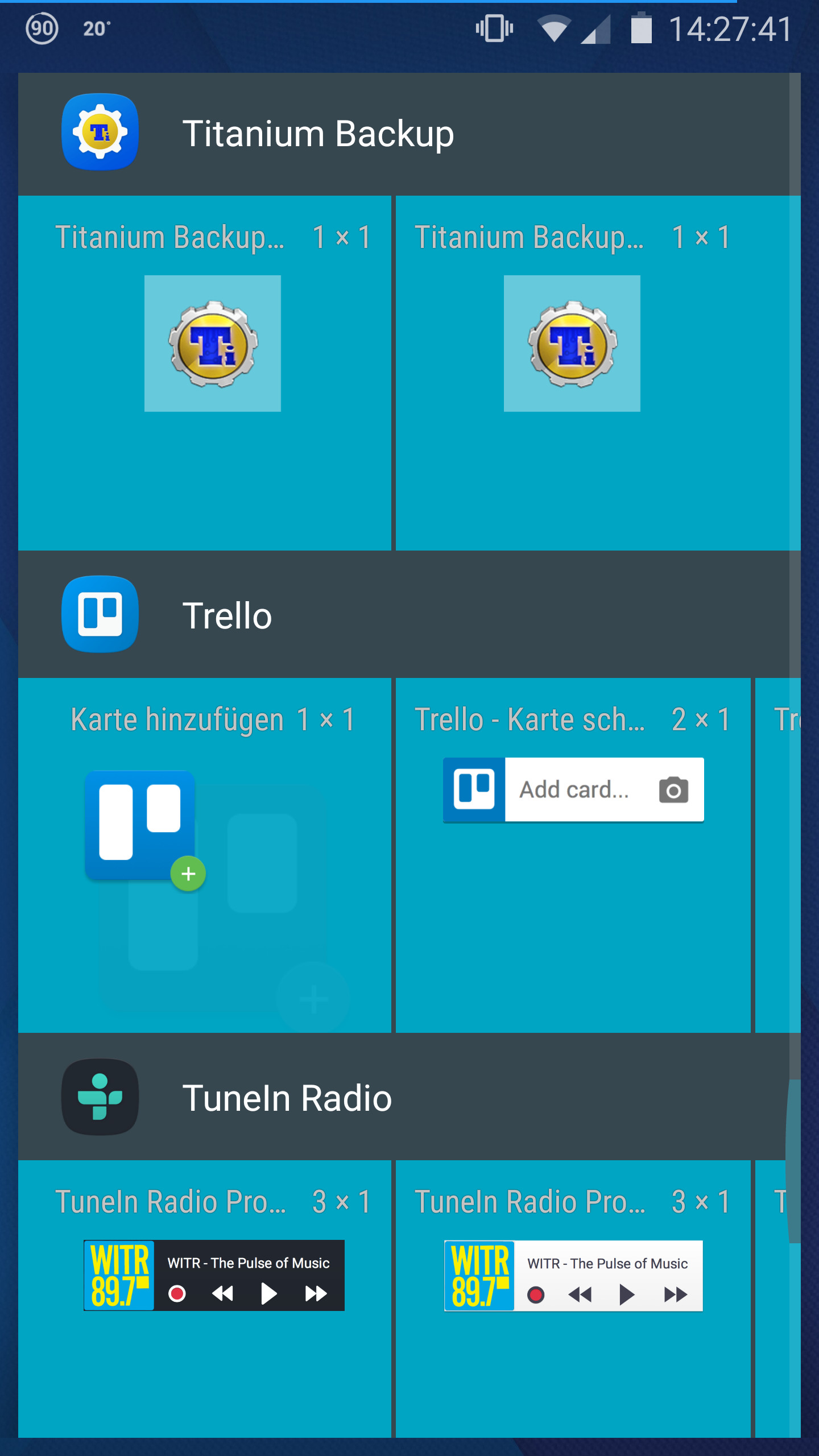 Widgets
